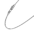 thumbnail image 3 of JewelStop 14k Solid White Gold 1 Mm Lumina Chain Necklace 16" Lobster Claw Clasp - 3.2gr., 3 of 4