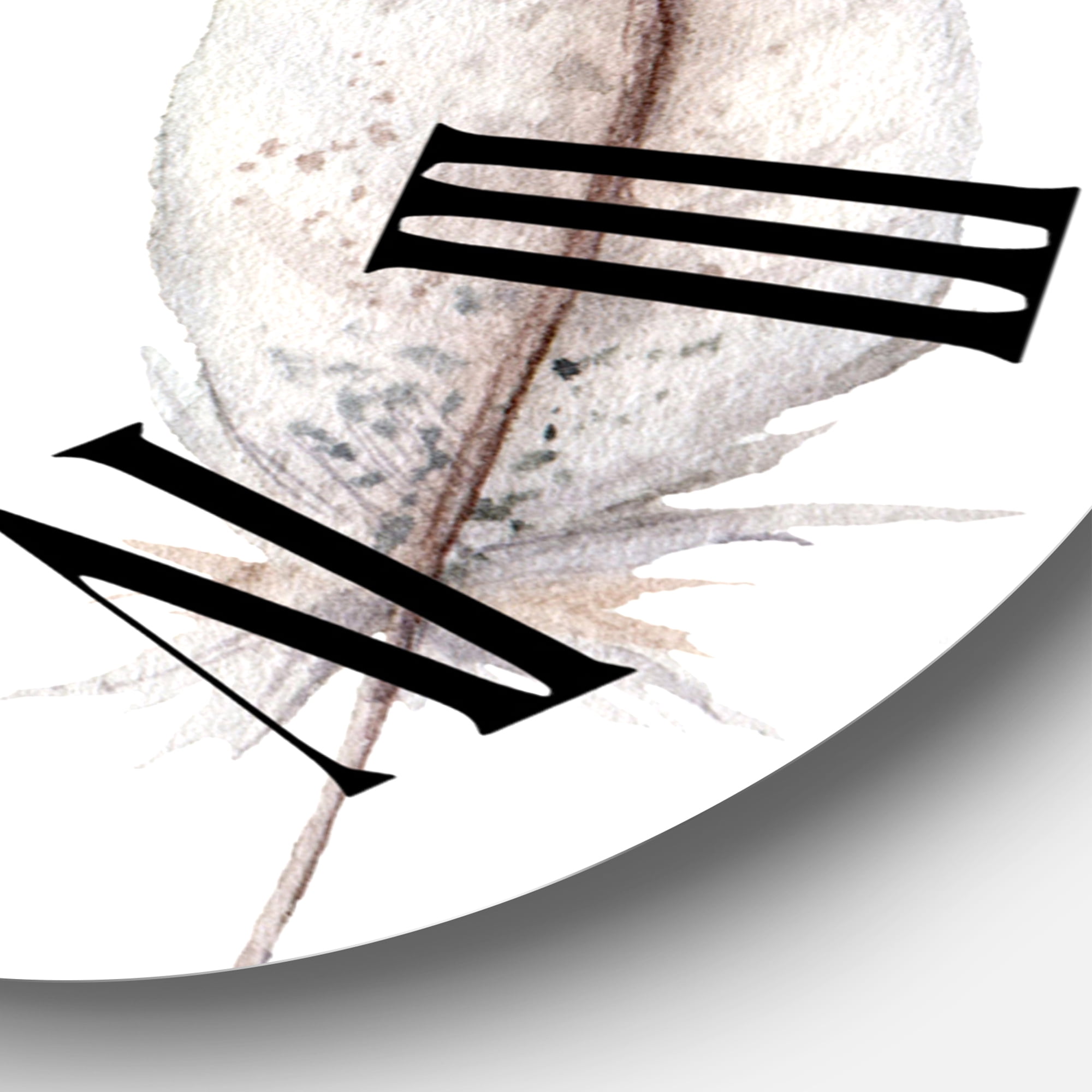 Designart 1 in Quartz Bohemian Wall Clock