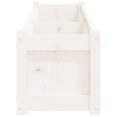 thumbnail image 6 of vidaXL Garden Planter White 70.9"x12.2"x12.2" Solid Wood Pine, 6 of 10