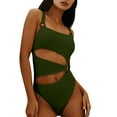 thumbnail image 1 of Aayomet Bikini à Bretelles Couleur Unie pour Femmes, AG m, 1 of 4