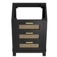 thumbnail image 6 of Modway Dixie 24" Solid Wood Bathroom Vanity Cabinet with Tapered Legs in Black, 6 of 10