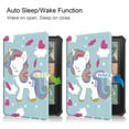 thumbnail image 2 of TECH CIRCLE for Amazon Kindle Paperwhite 7" Case 12th Generation 2024, Kindle Colorsoft Signature Edition Case 7" 2024, Cute Cartoon PU Leather Slim Thin Folio Case with Auto Sleep Wake, Unicorn, 2 of 6