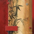 thumbnail image 2 of Li-Leger, Don 12x12 Black Ornate Wood Framed with Double Matting Museum Art Print Titled - Bamboo Garden, 2 of 4