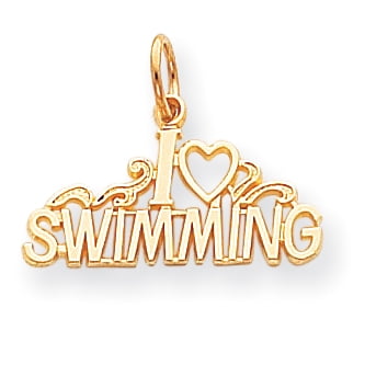 10k Swimming Charm by Saris and Things QG