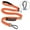 Orange, variant on Multifunctional Dog Leash with Heavy Duty Design, Dual Handle, Elastic Bungee, Reflective Strip & Seat Belt Clip Dog Leash for Training & walking Safety suit for Medium & Large Dogs