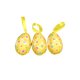 thumbnail image 1 of Decoraciones de Pascua para el Hogar 3 Piezas Colgando Simulación de Pintura de Bricolaje, Huevos de Plástico Verde 15x5x3cm para la Disposición de la Escena, Apoyos de Resurrección, 1 of 6