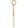 thumbnail image 2 of Solid 14k Yellow Gold Claddagh Cross Charm - 26mm, 2 of 6