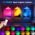 thumbnail image 3 of Spotlight Guankai LED RGB inalámbrico recargable, paquete de 4, 3 of 8