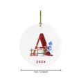 thumbnail image 3 of Ganfancp 2024 Nuevo 26 Letra Navidad Muñeco de Nieve Colgante de Navidad - Acrílico Coche Colgante Santo Ofertas Del Día Colgante × 1, 3 of 5