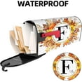 thumbnail image 3 of Fall Maple Leaves Monogram Letter F Mailbox Cover Magnetic 25.5x21 Inch, Family Last Name Initial Post Letter Box Covers, Autumn Thanksgiving Seasonal Outdoor Yard Oversized Mailbox Decor, 3 of 6