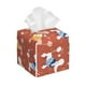 thumbnail image 1 of Balery Cute Poodle Dog Porta Pañuelos de Cuero con Estampado – Funda Moderna Cuadrada para Caja de Pañuelos, Dispensador 5x5x5'', 1 of 7