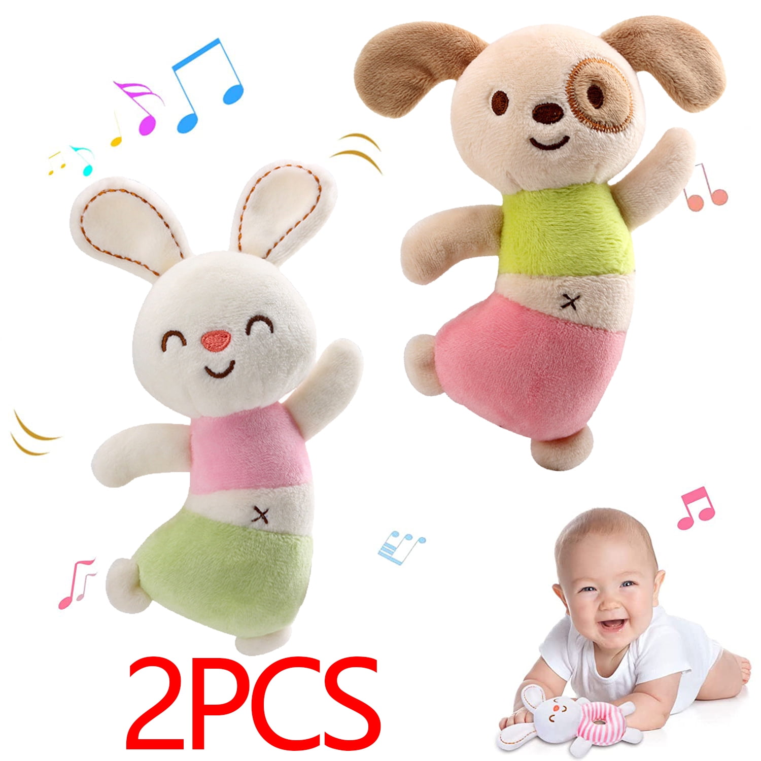 HUADADA Baby Rattles Toys Newborn First Rattle Toys - Baby