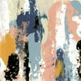 thumbnail image 2 of Goldberger, Jennifer 15x15 Gold Ornate Wood Framed with Double Matting Museum Art Print Titled - Blueberry Swatches I, 2 of 4