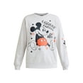 thumbnail image 3 of Mickey Mouse Scribbles Graphic Fleece Pullover Sweatshirt with Long Sleeves, Women’s, 3 of 5