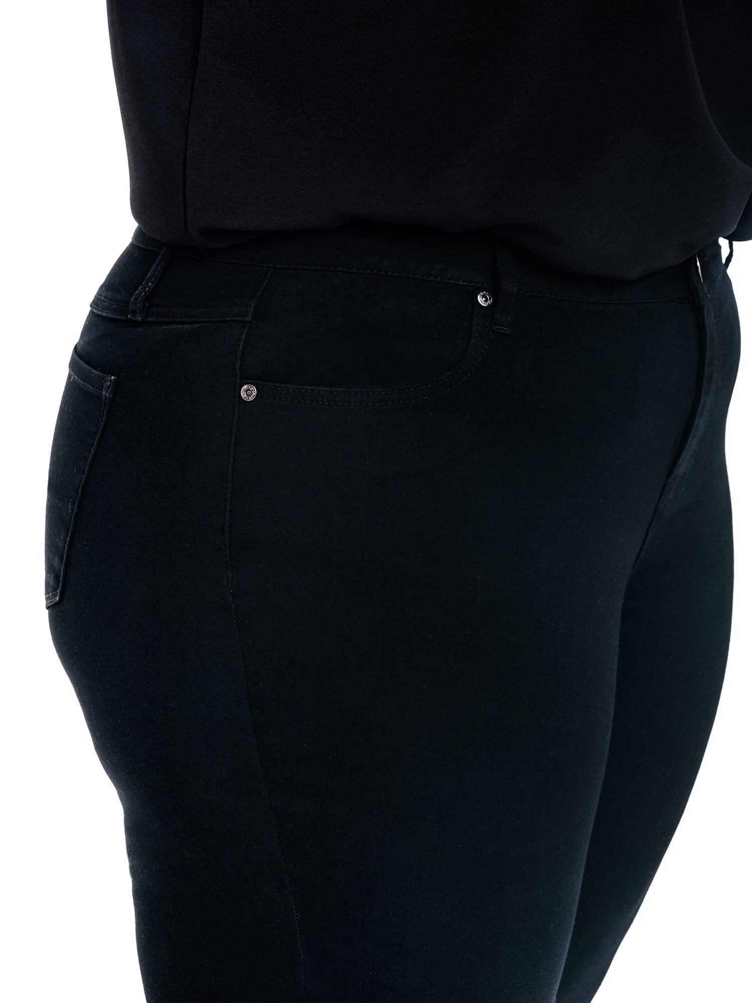 A3 Denim Women's Plus Size High Rise Flare Jeans