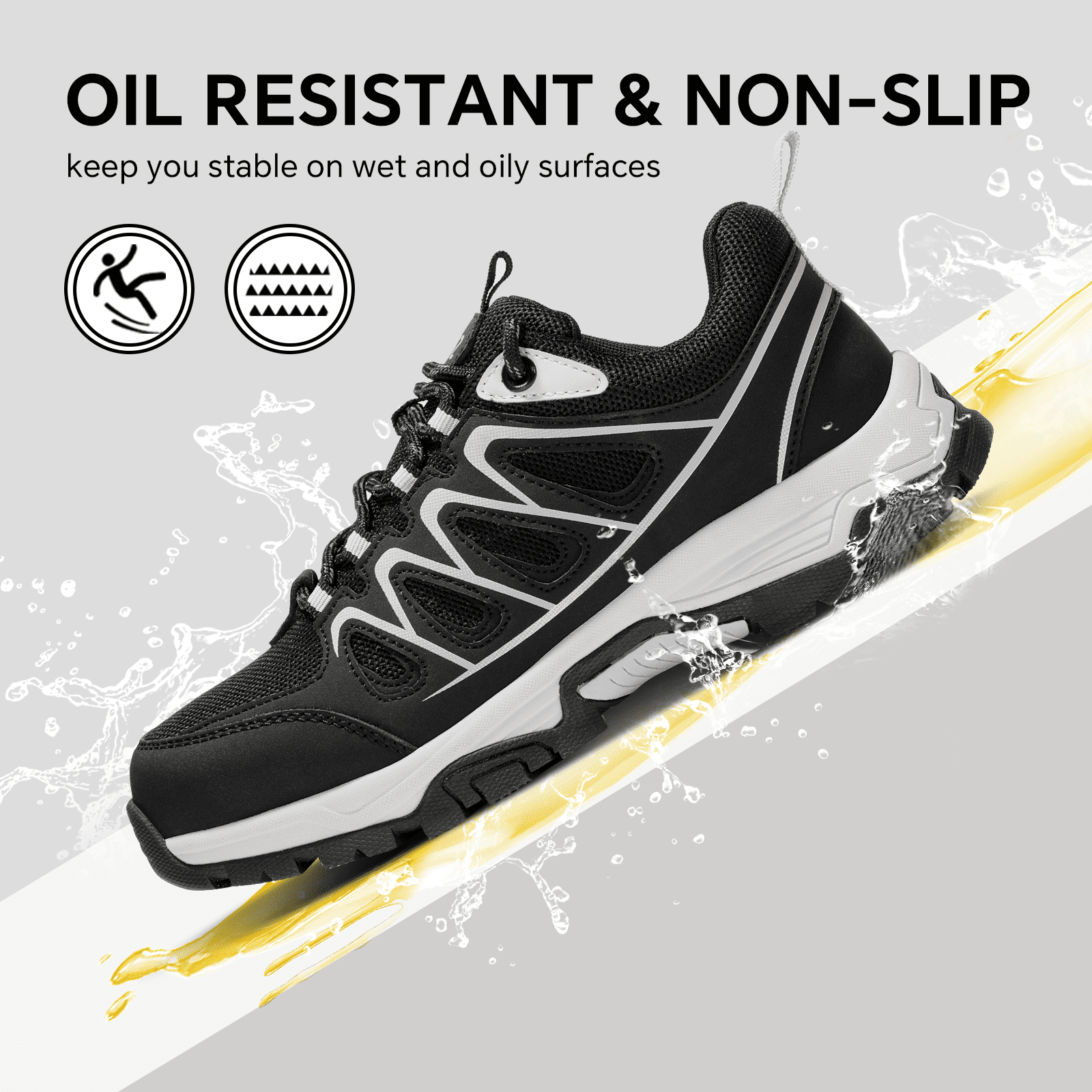 SPIEZ® Unisex Oil-Resistant Non Slip Safety Shoes,EN ISO 20345