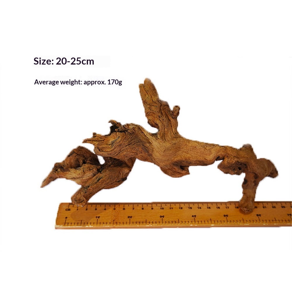 Natural Driftwood for Aquarium Decor Fish Tank Decorations, Assorted sunken wood Branch 7-10" 3 Pcs, Reptile Decor