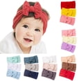 thumbnail image 3 of LNMQLPDBS Baby Headbands 3 Pack Girls Hairbands Newborn Infant Soft Elastic Flower Knotted Bow Hair Bands Toddler Hair Accessories, 3 of 9