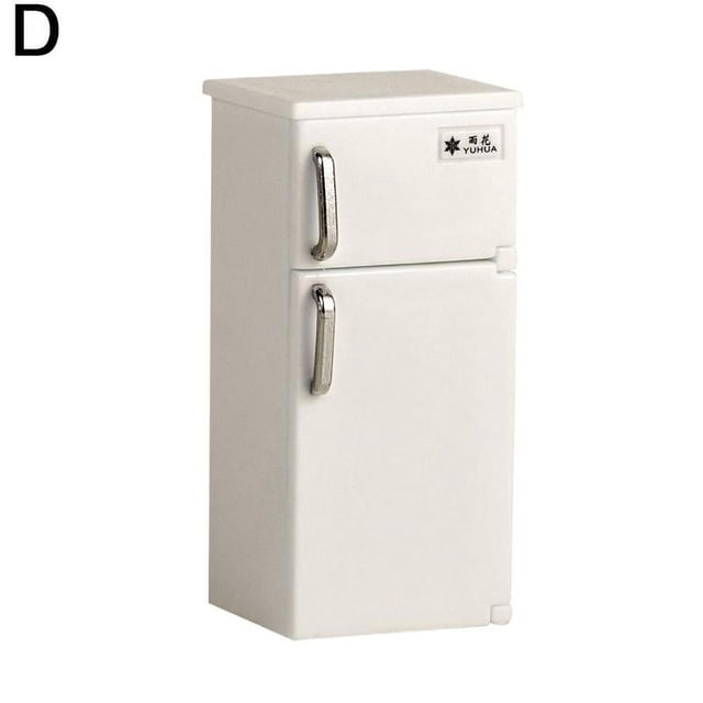 1/12 Miniature Fridge Retro Kitchen Plastic Freezer T1T1 Toys Fridge K8K1