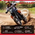 thumbnail image 4 of Yozma IN10 2600W Electric Dirt Bike for Adults, 40 MPH Off-Road Electric Motorcycle with 48V 23.4Ah Battery, Full Hydraulic Brakes and Suspensions E Dirt Bike, Black, 4 of 11