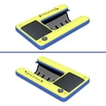 thumbnail image 3 of Wooflex Dog Floating Mat, Yellow-Blue, Inflatable to 60x37x6in, 15psi, 66 lbs Cap, PVC Brushed, 3 of 7