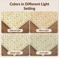 thumbnail image 7 of Design&I 4'x6' Washable Area Rug Pet Friendly & Non-Slip Built-In Grip Farmhouse Boho Interlocking Grid Faded Ornamental Teal for Reading Nook, Bedroom, 7 of 7