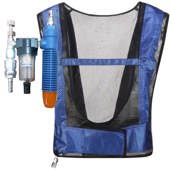 Welding Steel Air Compressed Cooling Vest Men Women Ice Cold Vest Adjustable Cool Jackets for Working Hot Environment