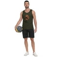 thumbnail image 7 of GIRUNS Mens Tank Tops Summer Beach Sleeveless Vacation Shirts Muscle Gym Vest Graphic Tank Top Army Green Sun Palm M, 7 of 7