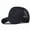 R dark blue, variant on Black Argyle Jacquard Front Mesh Back Trucker Cap, Rubber R Patch Logo Curved Brim Hat-R gray