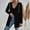 #6 Black, variant on Womens Coat Women's Cable Knitted Zip Up Jackets Long Sleeve Drawstring Hoodies Top Outerwear Coats