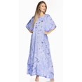 thumbnail image 5 of Sakkas 2019 - Pilar Petit Women's Casual Long Short Sleeve Beach Maxi Caftan Kaftan Dress - 3-DustyBlue - OS, 5 of 5