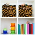 thumbnail image 6 of Tiger Print Storage Bins with Handle Fabric Organizer Basket Foldable Box 1 Pack 14.2x10.2x8.3, 6 of 8