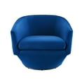 thumbnail image 5 of Modway Series Performance Velvet Fabric Swivel Chair in Navy, 5 of 9