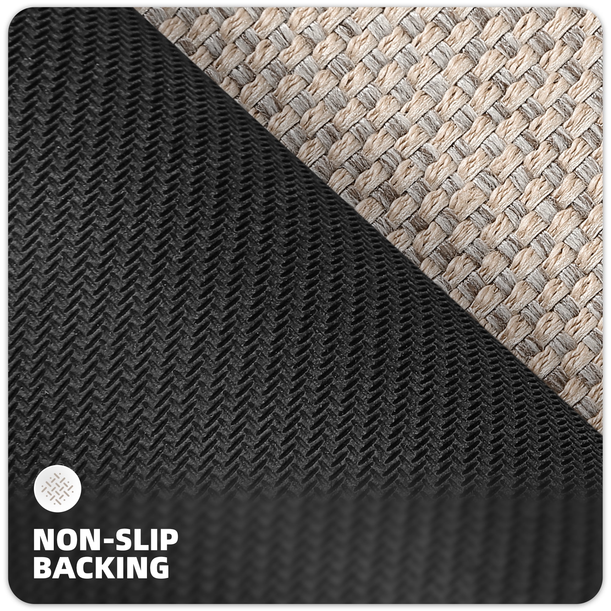 PABUBE Indoor Doormat 26" x 47", Non Slip Door Mats for Inside Washable, Front Door Entry Rug for Entryway Indoor, Dirt Trapper Absorbent Welcome Floor Mats for Home Indoor, Khaki