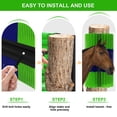 thumbnail image 5 of 17IN 2Pc Durable Livestock Scratching Brush, Horse Cow Goat Grooming Massage Brush, Animal Back Itch Relief & Blood Circulation Support,for Stables & Ranches(Green-Blue), 5 of 6