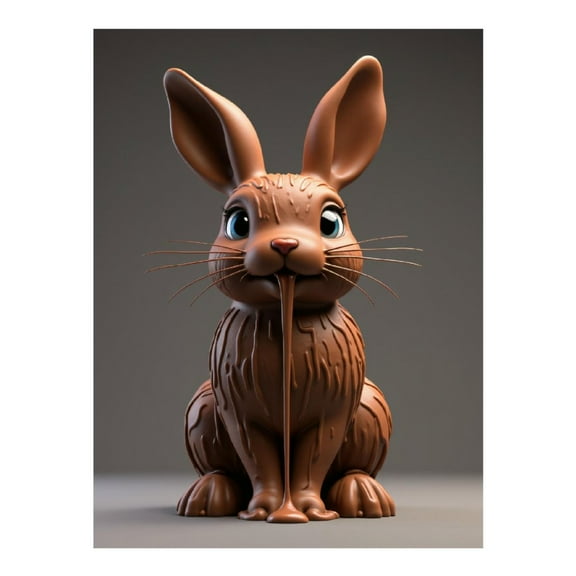 Diamond Art Kits for Adults - 5d Chocolate Bunny Sculpture Art Diamond Painting for Adults, Diamond Art for Adults Beginners, Diamond Painting Kits for Adults for Home Wall Decor