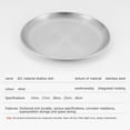 thumbnail image 2 of Yucurem Stainless Steel Plates Metal Dinner Dishes for Outdoor Camping Camping Kitchen Utensils (silver), 2 of 8