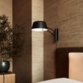 thumbnail image 3 of Sonneman 2030.25W Ray 6" Tall Led Short Wall Sconce - Satin Black / Opal White, 3 of 7