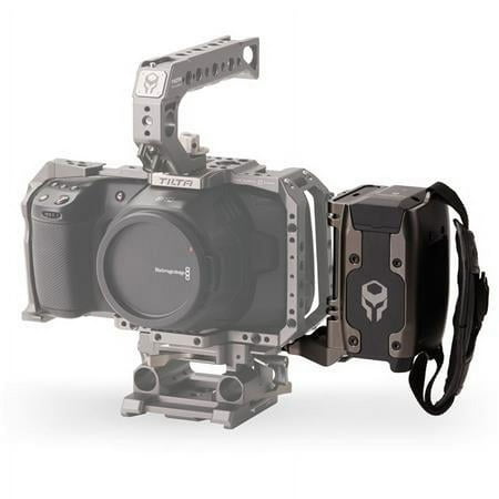 UPC: 0742377661605 | Side Power Handle Type I for Tiltaing BMPCC 4K Cage  Supports Sony F970 Battery  Gray