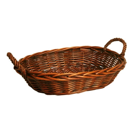 Brown Oval Basket - Wald Import Dark Brown Oval Willow Basket