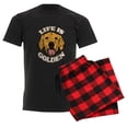 thumbnail image 6 of CafePress - Life Is Golden Men's Dark Pajamas - Men's Dark Loose Fit Cotton Pajama Set, 6 of 7