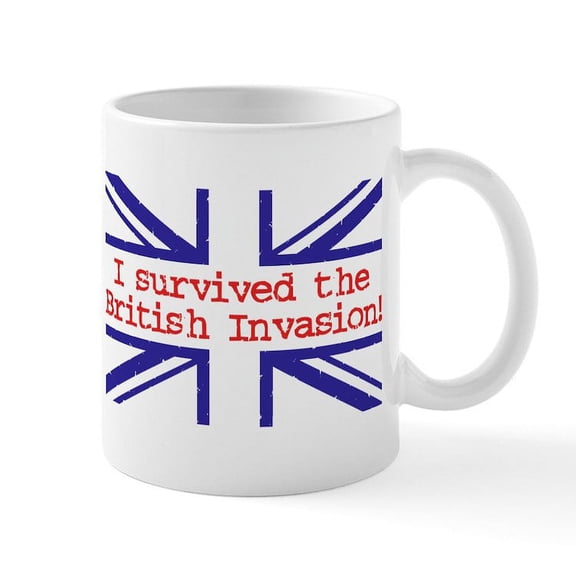 CafePress - I Survived The British Invasion Mug - 11 oz Ceramic Mug - Novelty Coffee Tea Cup