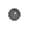 thumbnail image 6 of BOCCHI Sotto Round Undermount Fireclay 18.5 in. Single Bowl Kitchen Sink with Protective Bottom Grid and Strainer in Matte Gray, 6 of 6