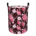 thumbnail image 2 of Uemuo Rose Flowers Pattern Circular Laundry Hamper Basket with handles,Collapsible laundry basket,Large capacity laundry hamper,Laundry Organizer-Small, 2 of 8