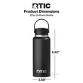thumbnail image 6 of RTIC Outback 32 oz Insulated Ceramic Lined Water Bottle, Black, 6 of 8