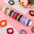 thumbnail image 3 of AOWOO 50 Pcs Satin Hair Scrunchies, 25 Colors Silk Hair Ties,Bulk Silk Elastic Hair Bands,Elastics Ponytail Holders,Multicolor Hair Tie Scrunchy for Women Girl, 3 of 7