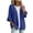 Blue, variant on yillto Womens Knit Cardigan Sweaters Ruffled Short Sleeve Open Front Baggy Fall Fashion Cardigans