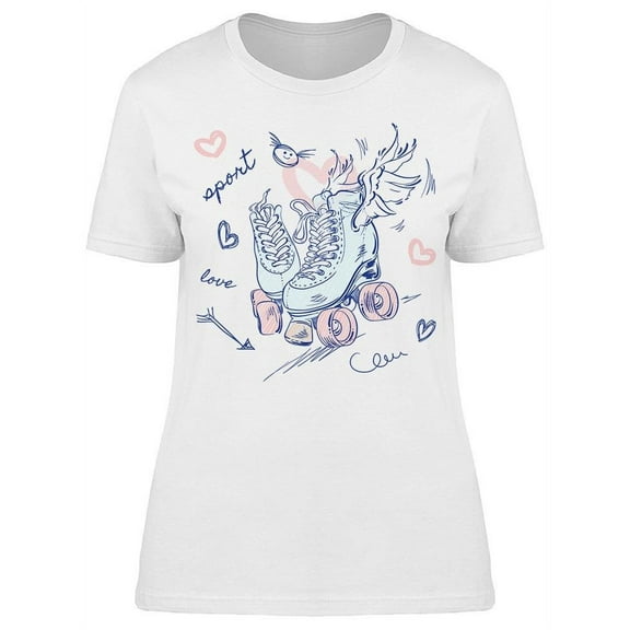 Rollers For Skating T-Shirt Women -Image by Shutterstock, Female XX-Large