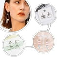 thumbnail image 5 of 200pcs Stainless Iron Ball Stud Earring Stainless Steel Flat Round Earrings Posts Flat Pad Blank Earring Pin Studs with Butterfly Earring Backs for Jewelry Making Findings Silver, 5 of 6