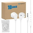 GEEKRIA 3.5mm Plug Earphones with Microphone, Quality Wired Headphones